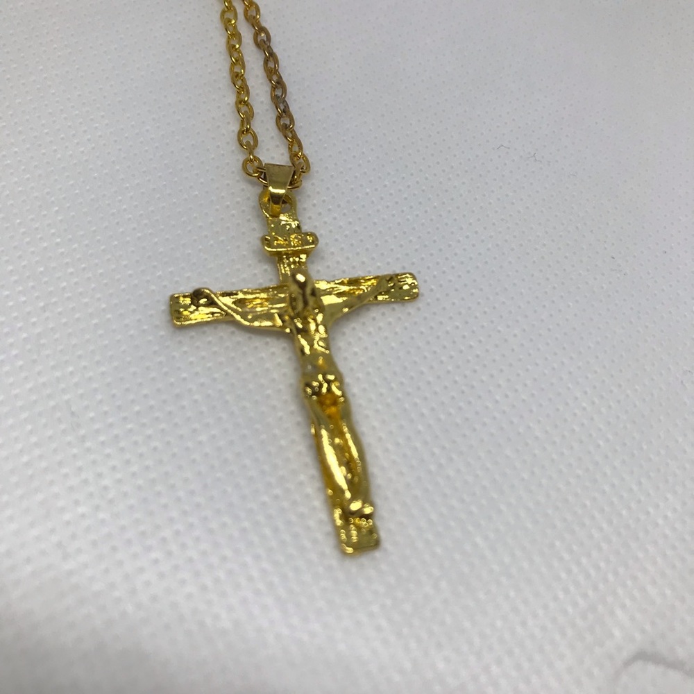 4/$20 NWOT INRI Unisex Christian Gold Necklace - Picture 7 of 8